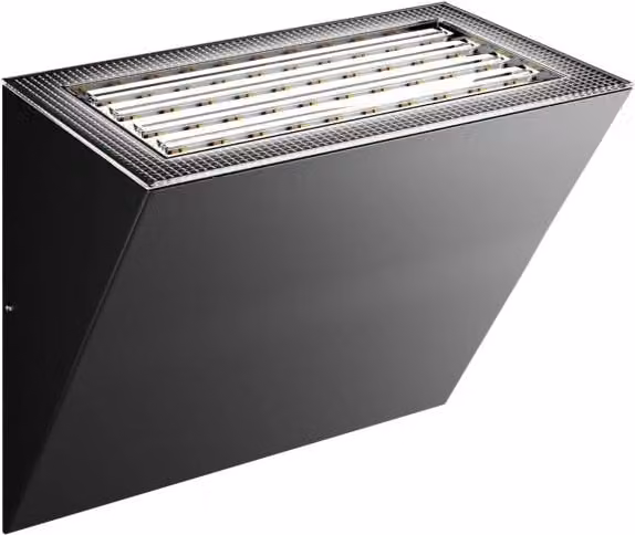 Applique LED da parete Beneito & Faure Comet Power Switch Nero Opaco, IP65, Dimmabile Triac, 10/20W, 2700K-4000K