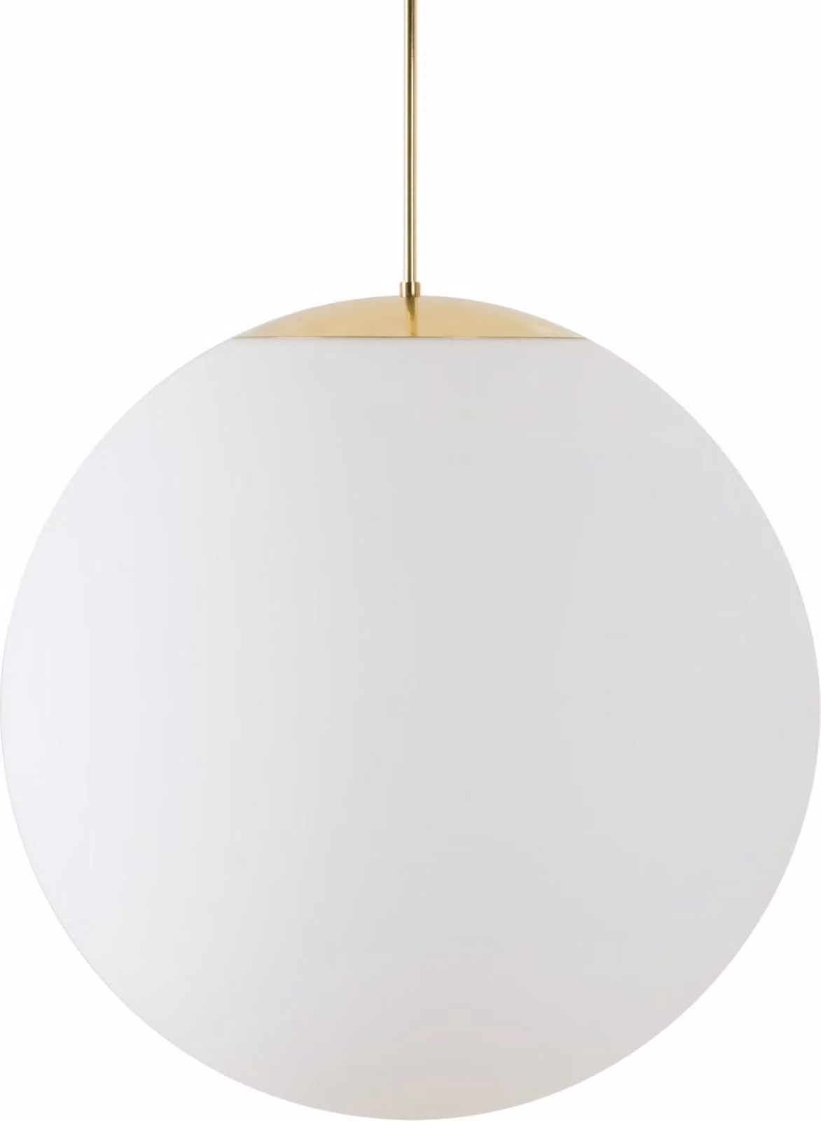 OSMONT ADR62622 ADRIA P5 HP apparecchio a sospensione in vetro ottone lucido / bianco IP40 4000 K 65W LED