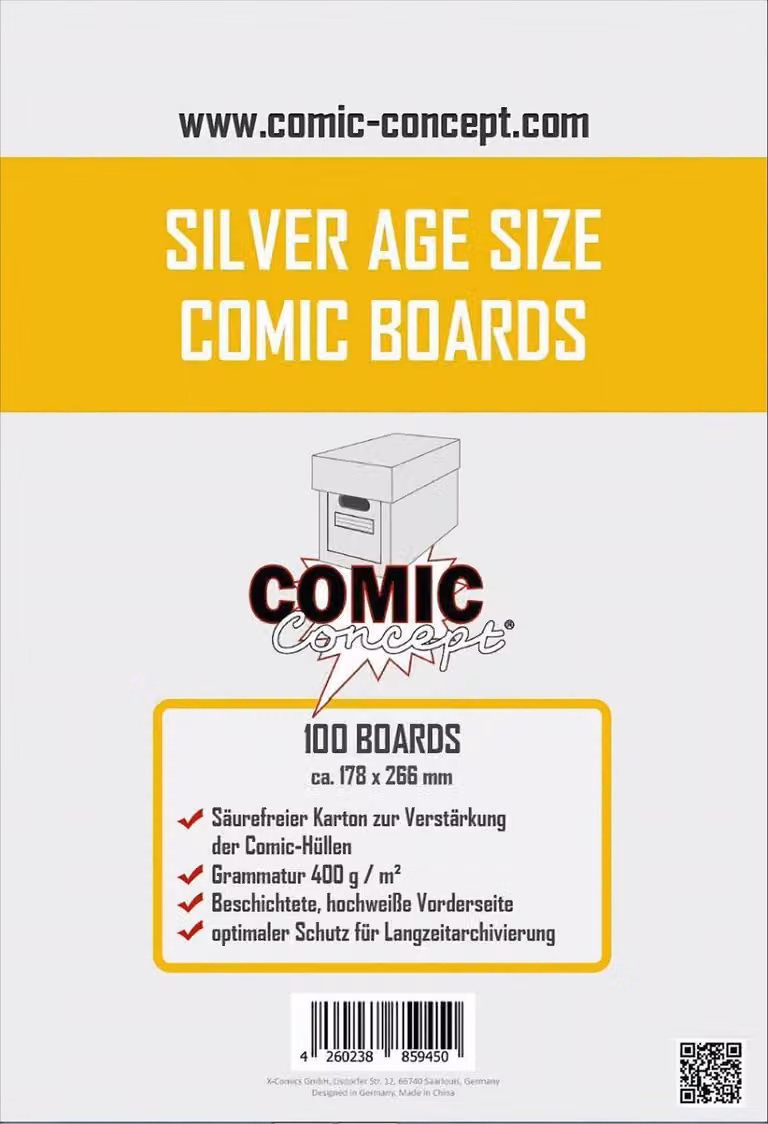 Schede di fumetti Comic Concept Silver Age (100 Stück)