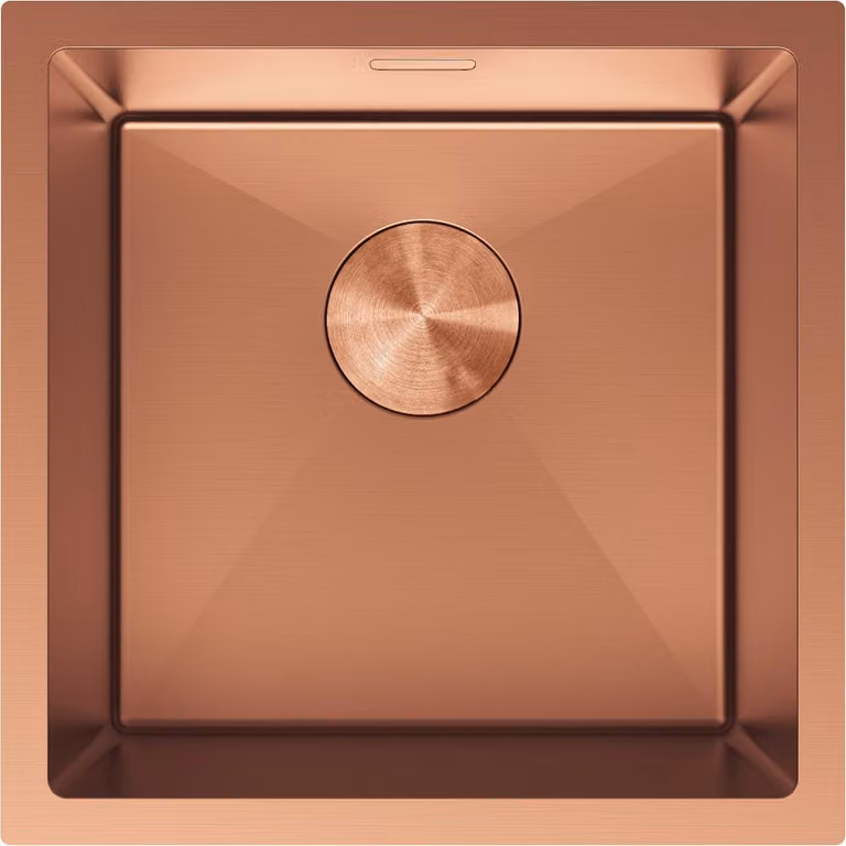 Mexen Trixo lavello in acciaio inox 1 vasca 440 x 440 mm, rame - 6413441000-65