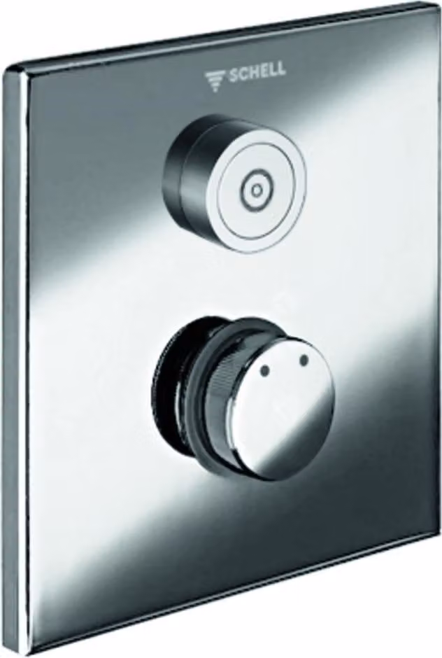 Doccia a parete Schell LINUS D-C-M CVD touch electronics pannello frontale cromato