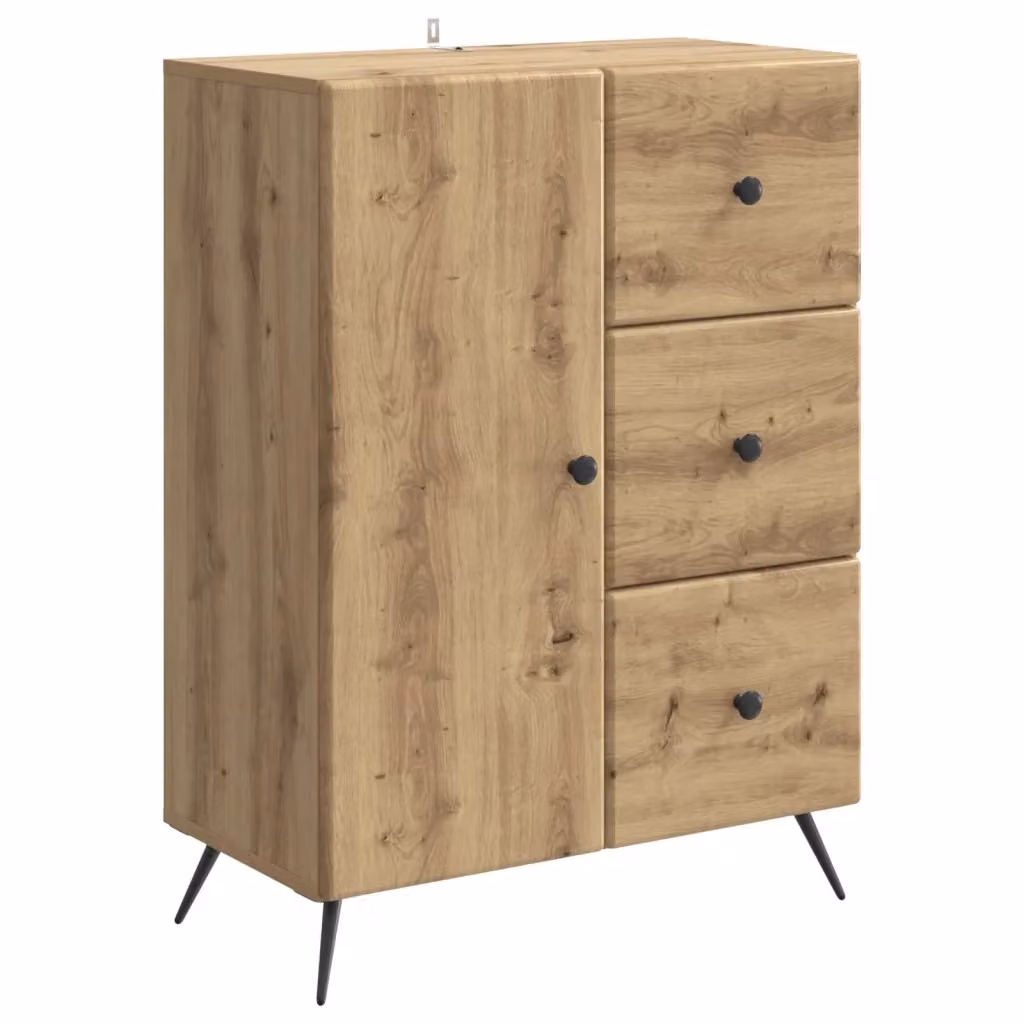 Credenza moderna vidaXL in rovere marrone L: 66 cm, P: 34,5 cm, H: 90 cm – 2