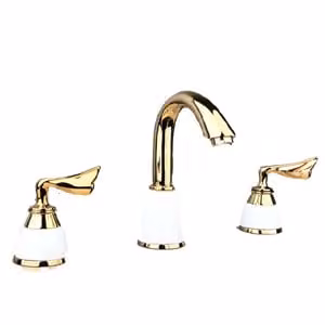 LAUFERI FAMEA miscelatore lavabo verticale oro