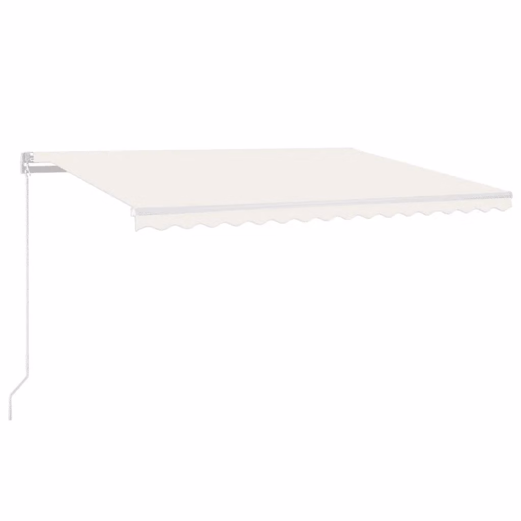 Tenda da sole retrattile manuale vidaXL in alluminio e poliestere, colore beige, L 400 cm x P 350 cm – 2