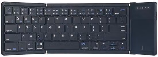 Tastiera Bluetooth in pelle, leggera e portatile, dotata di touchpad, ideale per i clienti aziendali