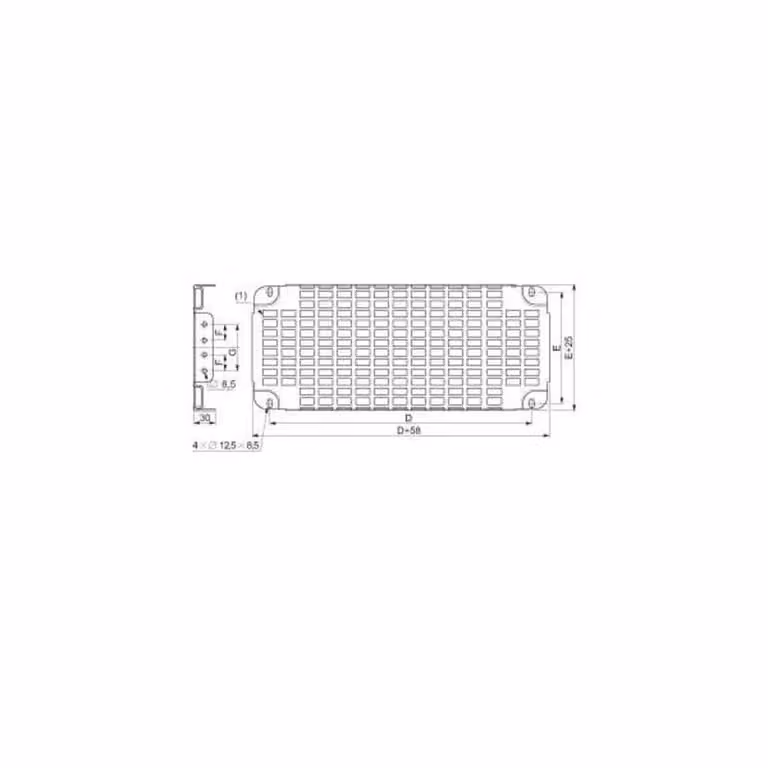 Schneider Electric Telequick Piastra forata NSYSTMP8260