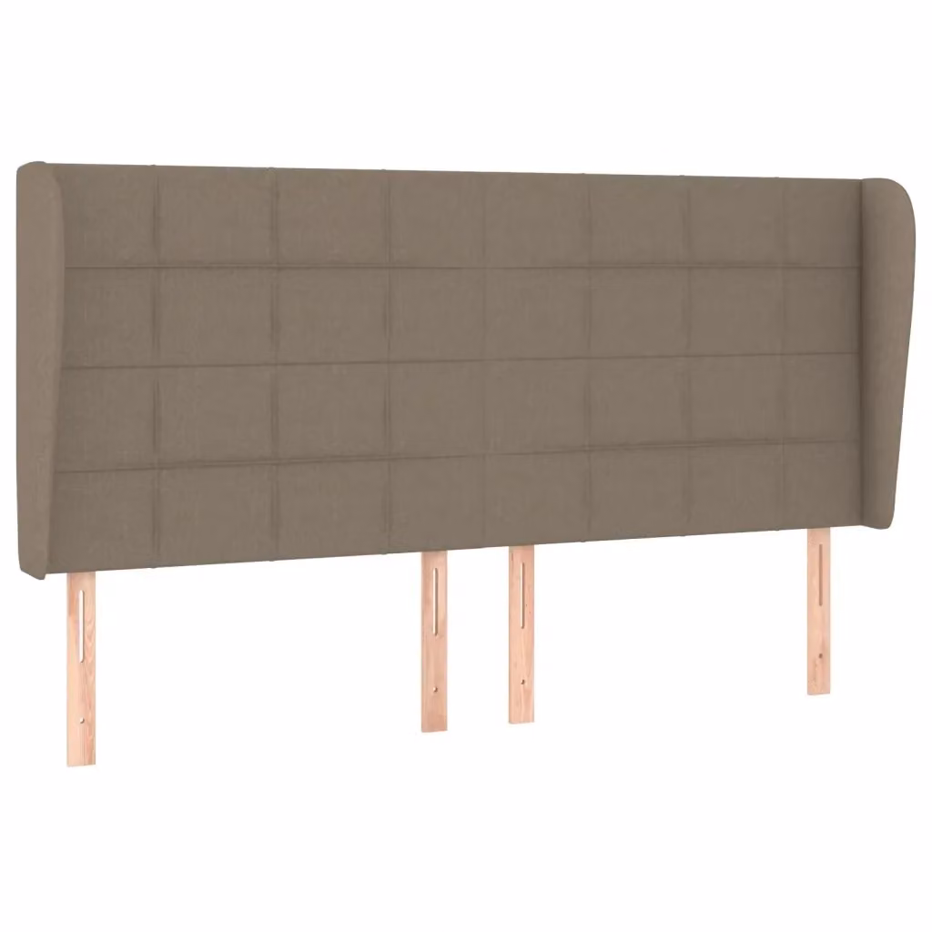 Testiera ad Orecchio vidaXL in Tessuto Beige L: 203 cm, P: 23 cm, H: 118 cm – 2