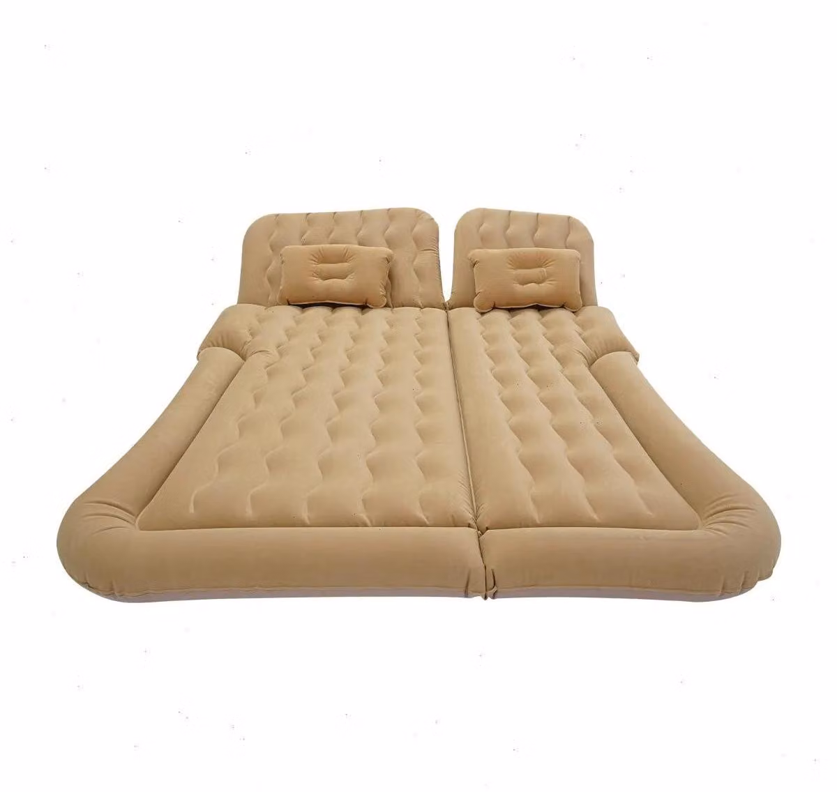 Materasso gonfiabile per auto SUV - Letto gonfiabile per il sedile posteriore - 1,74 x 1,26 m - Capacità di carico: 300 kg - Materiale: PVC floccato - Ideale per campeggio e viaggi - Colore: nero