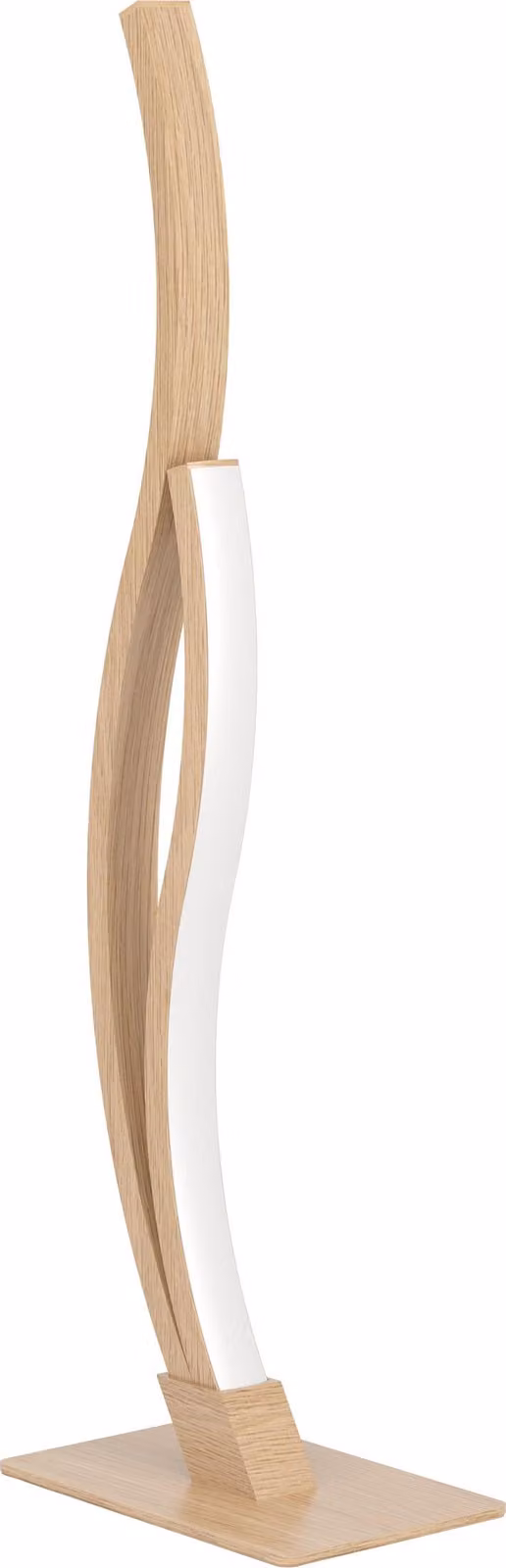 Eglo Lampada da Tavolo LED 12W Curva Marrone Effetto Legno 45,5 cm