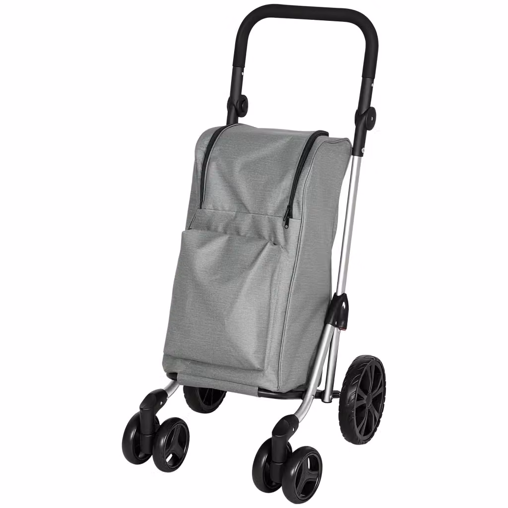 Carrello Pieghevole 3 in 1 zephmum in Alluminio Grigio H: 100 cm x L: 44 cm x P: 58 cm – 2