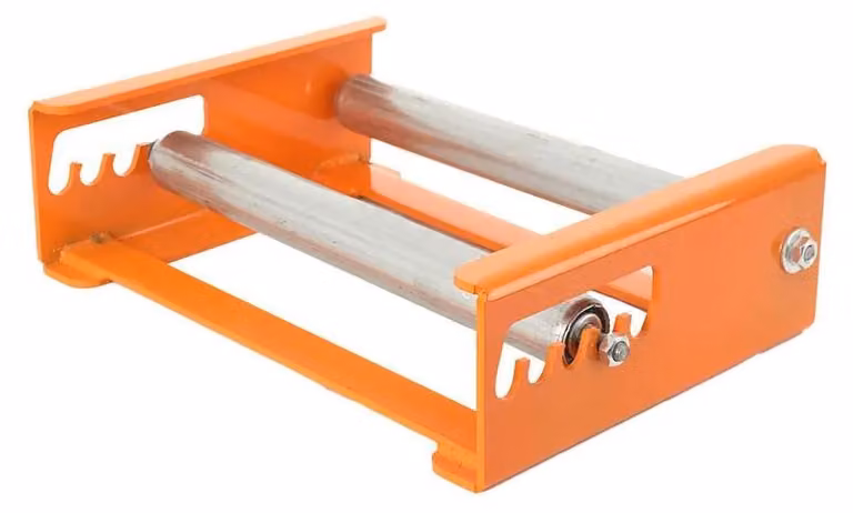 Supporto per avvolgitori di cavi - Supporto per bobine di cavi - Regolabile in 5 posizioni - Per bobine di diametro da 18 a 48 cm - Larghezza massima 36 cm - Capacità di carico massima 200 kg