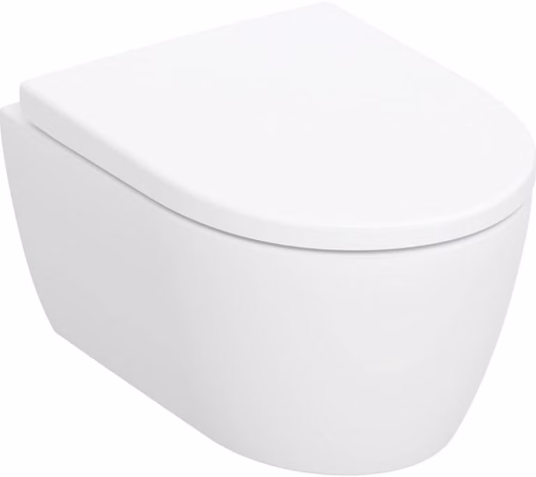Geberit iCon, set pour WC suspendu, Rimfree, siège de WC inclus, forme fermée, saillie réduite, 502.381.JT.1, 502.381.JT.1