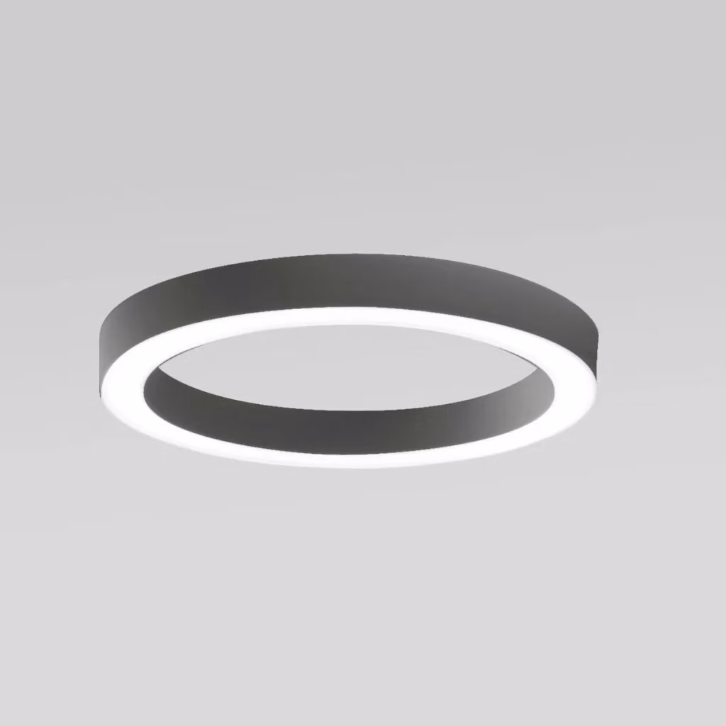 Lampada a soffitto FLOR P/G Gealuce in alluminio nero con LED integrato da 60W, luce calda 3000K e funzione dimmerabile – 2