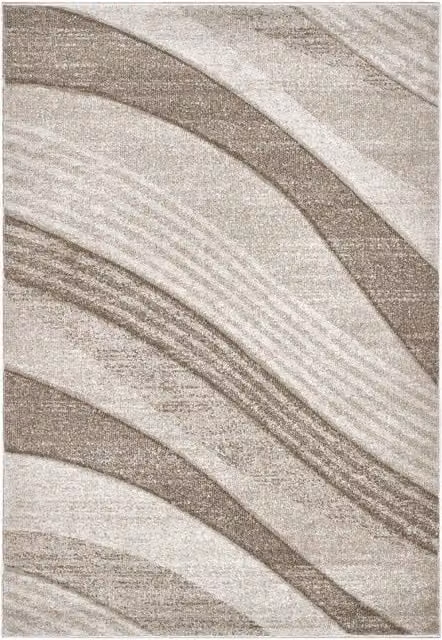 Tappeto Pierre Tappeti FUNNY 87101 beige con motivo a onde moderno, L 200 cm x P 290 cm