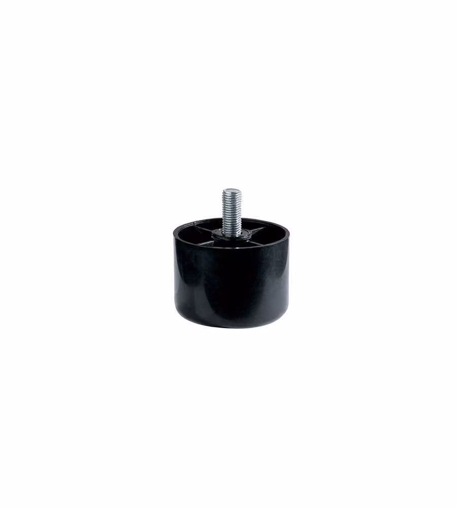 Masidef Piedino Tondo in Plastica - Nero - Diam 60 mm H 40 mm