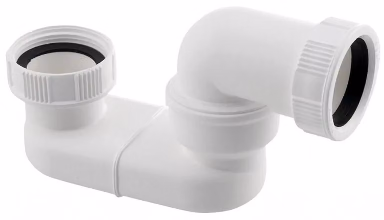 CERANO - Sifone girevole per vasca - plastica - 6/4" - DN40 - bianco