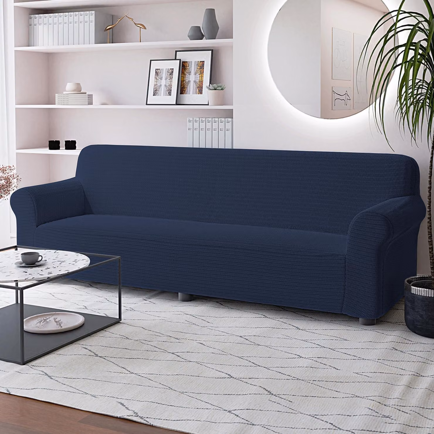 Sofahoes: Divano elegante, colore blu scuro, per 4 persone