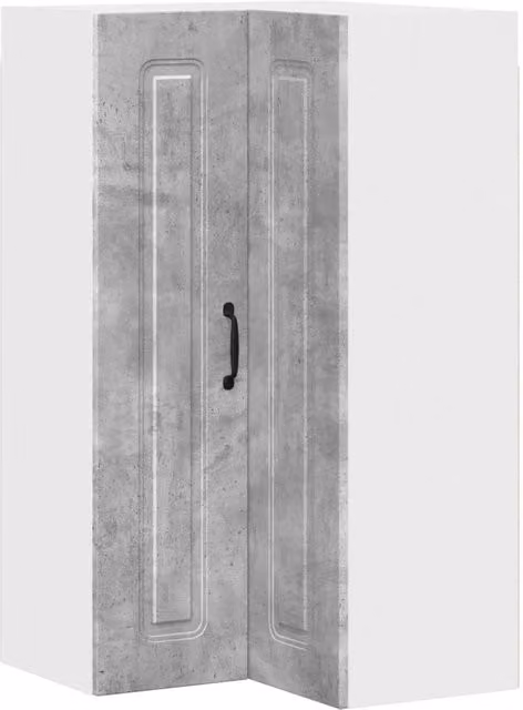 Mobile pensile Kalmar Grigio con ante a battente e ripiani interni L/P/H: 57 x 57 x 100 cm