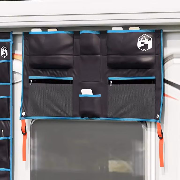 Sacchetto per stoccaggio vidaXL in tessuto Oxford, nero e blu, 98 x 47 cm
