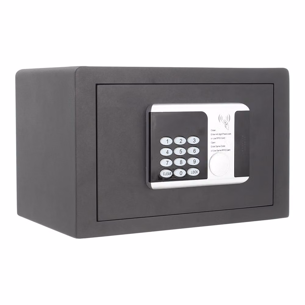 Rottner RFID 1 cassaforte elettronica per mobili antracite | serratura RFID | 35 x 25 x 25 cm