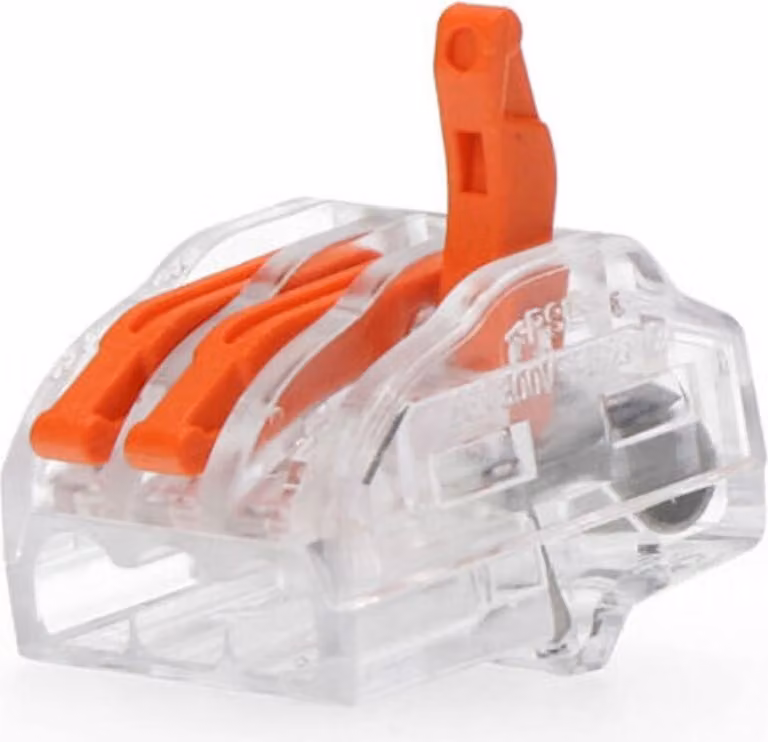 Connettore Edm a 3 prese 2,5 Mm 0,75a 5 unità Trasparente Trasparente Taglia unica