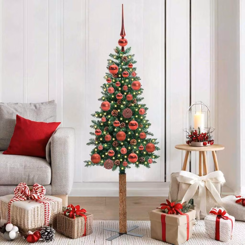 Maison Exclusive - Albero di Natale sottile, verde, 150 cm