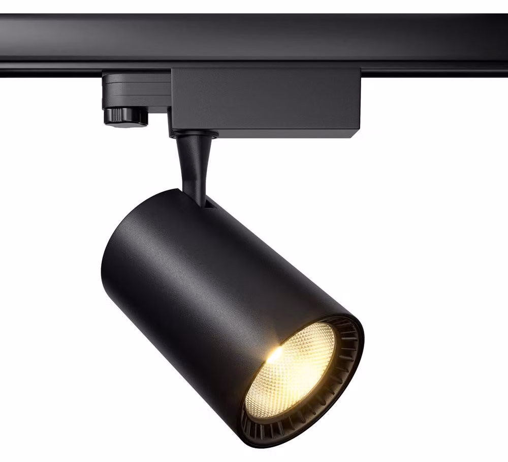 Faretto Per Binario Moderno Vuoro 26W Alluminio Nero 1 Luce Naturale