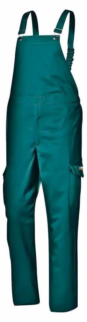 Salopette Sir Safety ignifuga 100% cotone verde, taglia 46, verde smeraldo