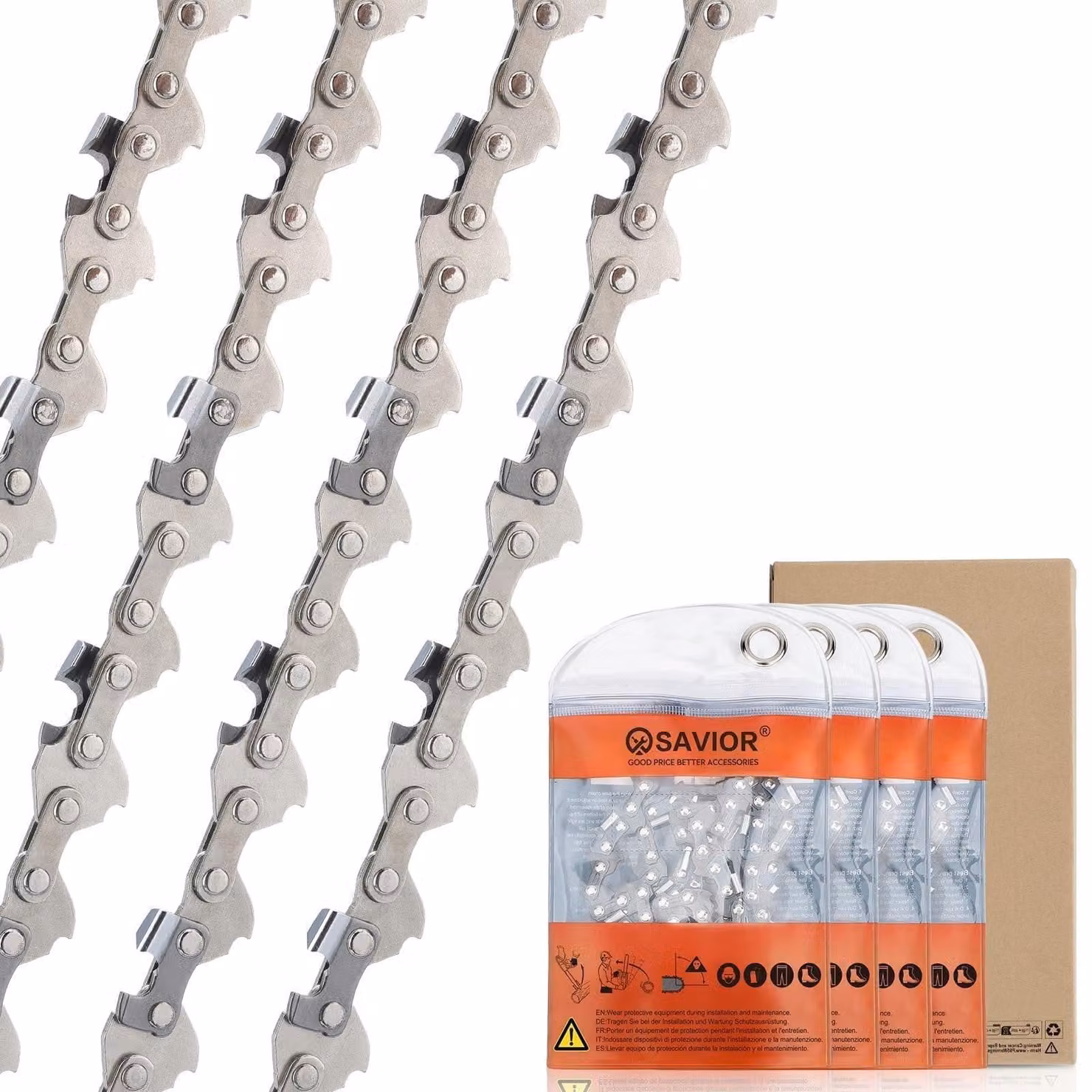 Omgoods - 4 catene di ricambio per motoseghe