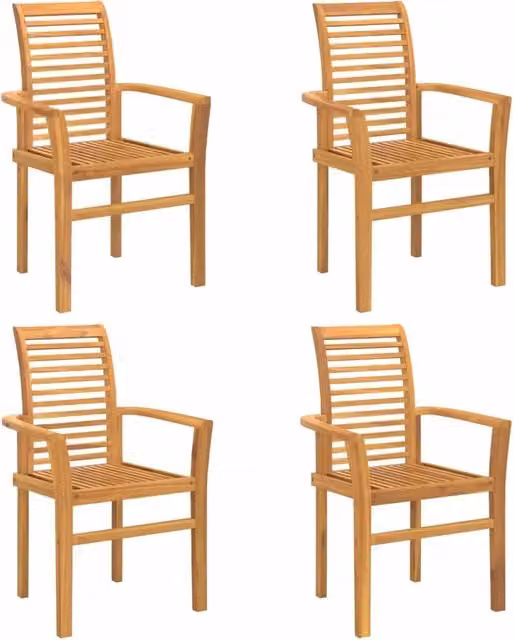 Sedia da pranzo 4 pz | Sedie da cucina Marrone 62 x 55 x 94 cm