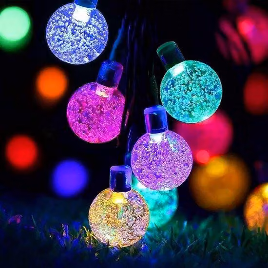 Striscia luminosa impermeabile da 50 LED, 7 m, per giardino e interni