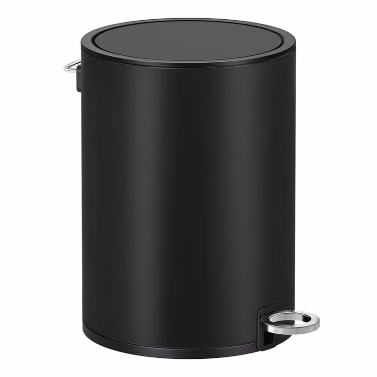 Pattumiera da Bagno con Coperchio di Chiusura Morbida Secchio Interno Rimovibile, Nero Inchiostro / 3L