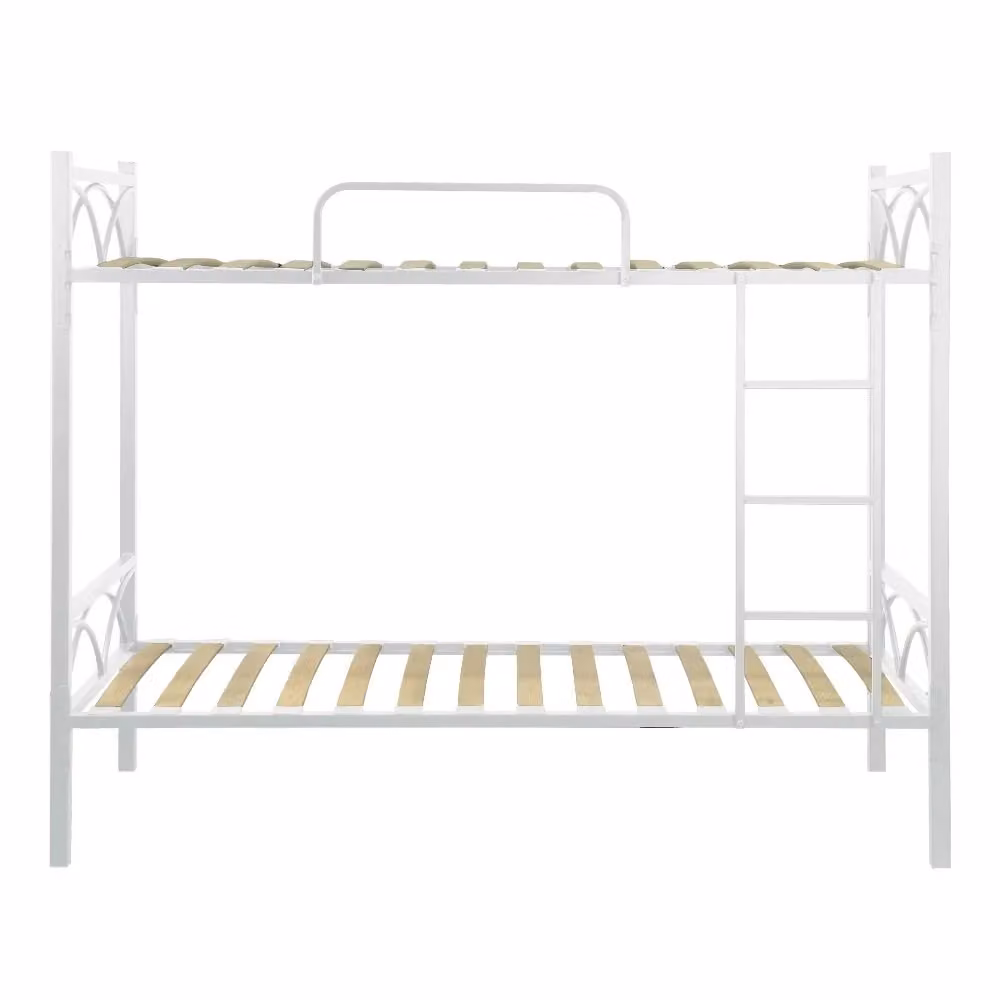 Letto a castello Wind in metallo bianco con reti incluse L: 198 cm, P: 80 cm, H: 161 cm – 2