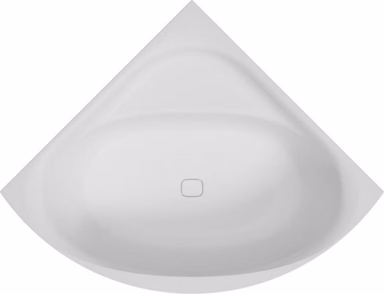 Vasca da bagno angolare iSensi 1500 x 1500 x 450 mm, bianca