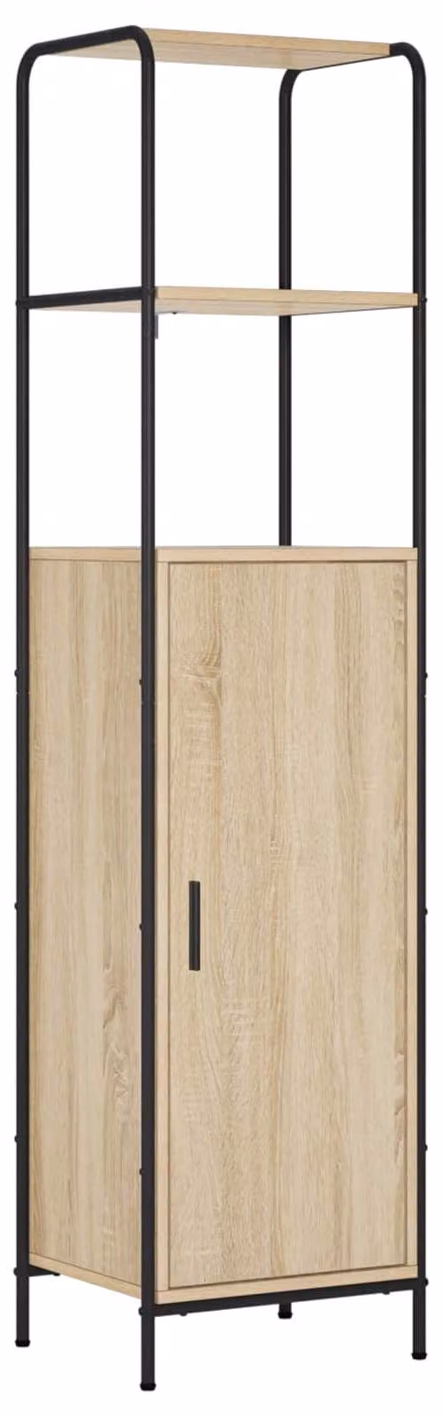 Mobile contenitore Sonoma, quercia, 40 x 33 x 161 cm, realizzato in materiale composito di legno