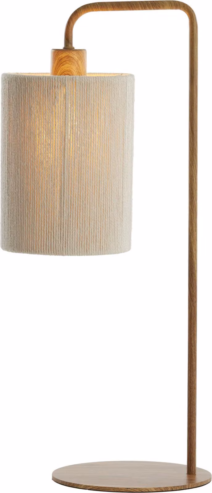 Lampada da tavolo - beige naturale - Donio - cotone metallo - lampada da scrivania - E27 - 1885643 - Light & Living