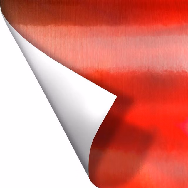 Pellicola metallizzata adesiva Signorbit Rosso Spazzolato L: 122 cm, P: 1000 cm – 1