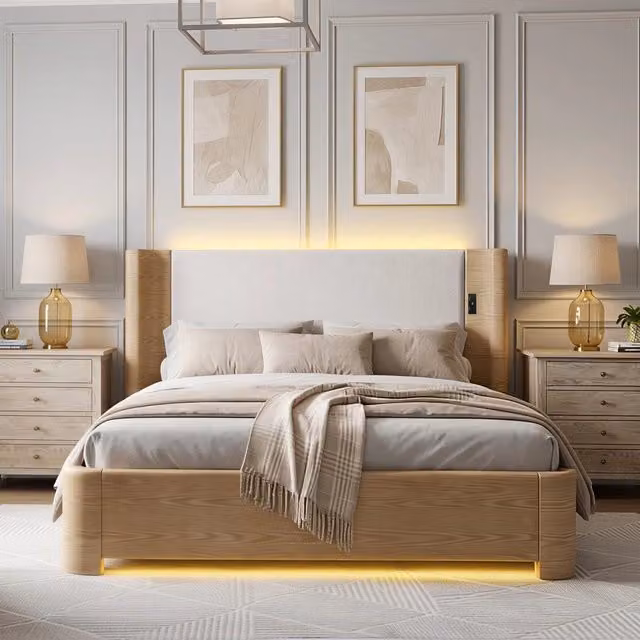 Letto matrimoniale contenitore ¨C Minimal ¨C con sistema di sollevamento idraulico