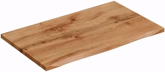 Piano per lavabo NATOURA MEUBLORAMA in MDF colore quercia Wotan, L: 80,6 cm, P: 47,5 cm