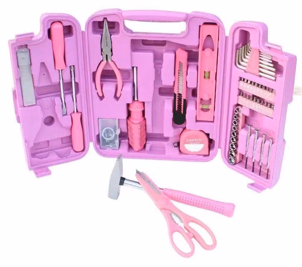 Solidchoice - Set di 96 pezzi con cassetta degli attrezzi rosa
