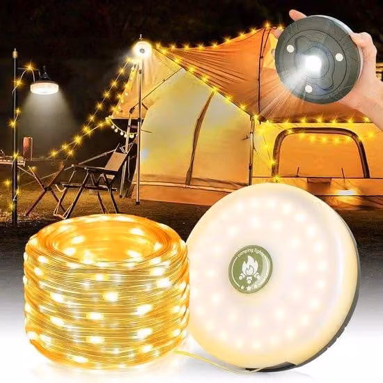 Catena luminosa a LED impermeabile, ideale per uso esterno e campeggio