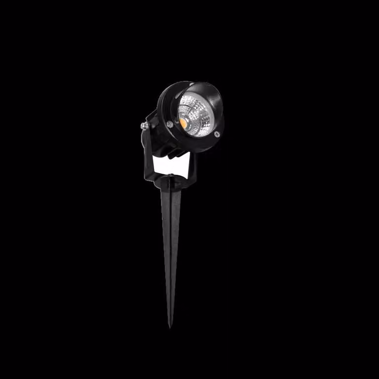Proiettore LED da Esterno FADE 5 Beneito & Faure 2200K 45 gradi, Faretto orientabile in Alluminio Nero Opaco per Illuminazione Facciate