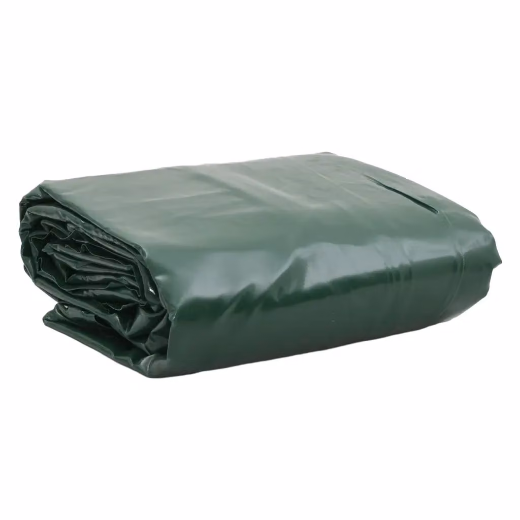 Telo verde vidaXL con rivestimento in PVC 650g/m2, L: 6 m, P: 1,5 m