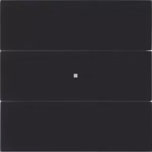 Berker 75163592 Sensore a sfioramento triplo Comfort in vetro, nero B.IQ