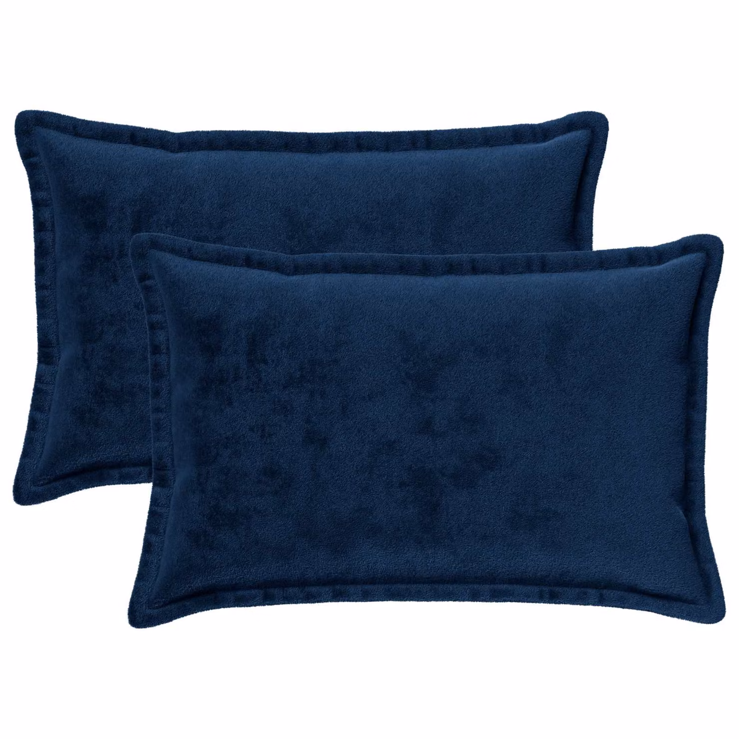 vidaXL Federa 2 pcs HOUTEN Blu navy 50 x 80 cm Flanella