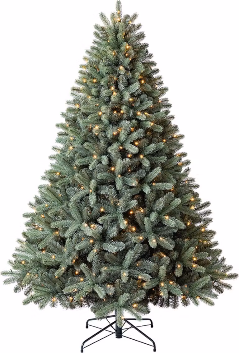 Albero di Natale Artificiale Evergreen Abete Vermont Incl. LED Verde 210 cm