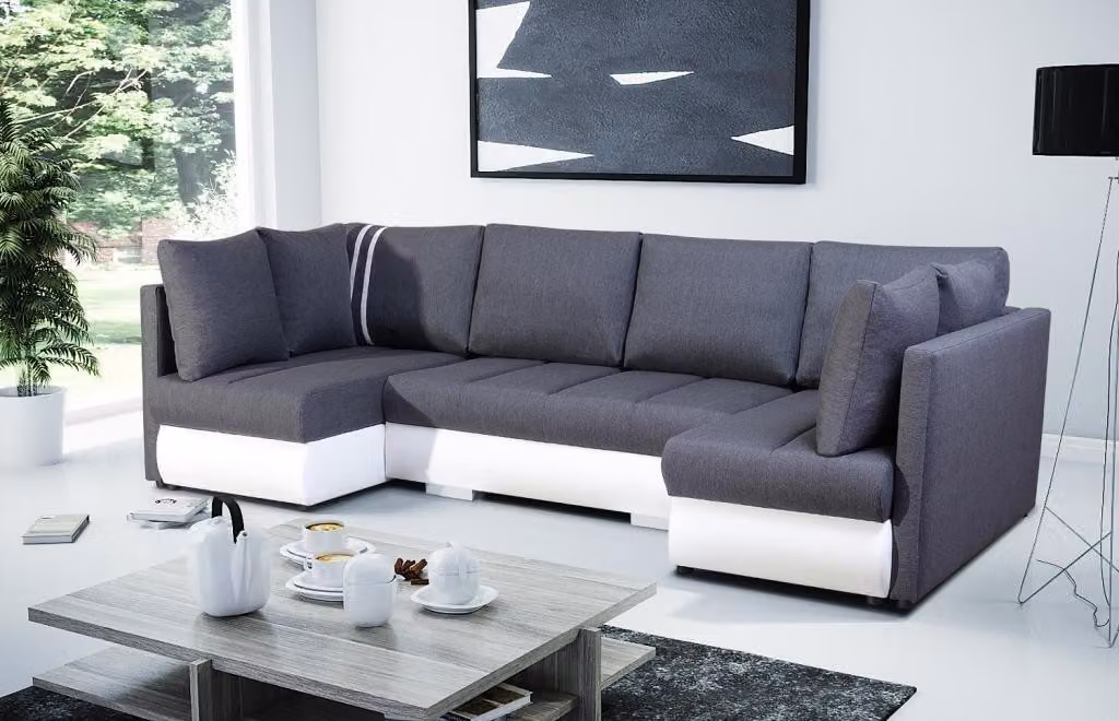 XXL Wohnlandschaft Sofa Couch Polster Garnitur Ecke Designer U-Form Ecksofa