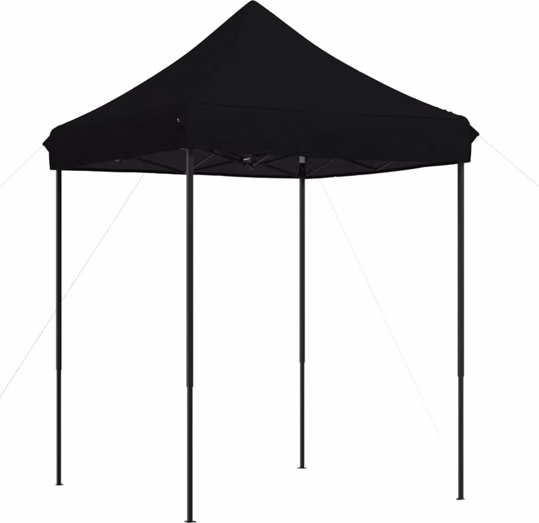 Tenda Party Nero 200 x 200 x 306 cm Tessuto Oxford