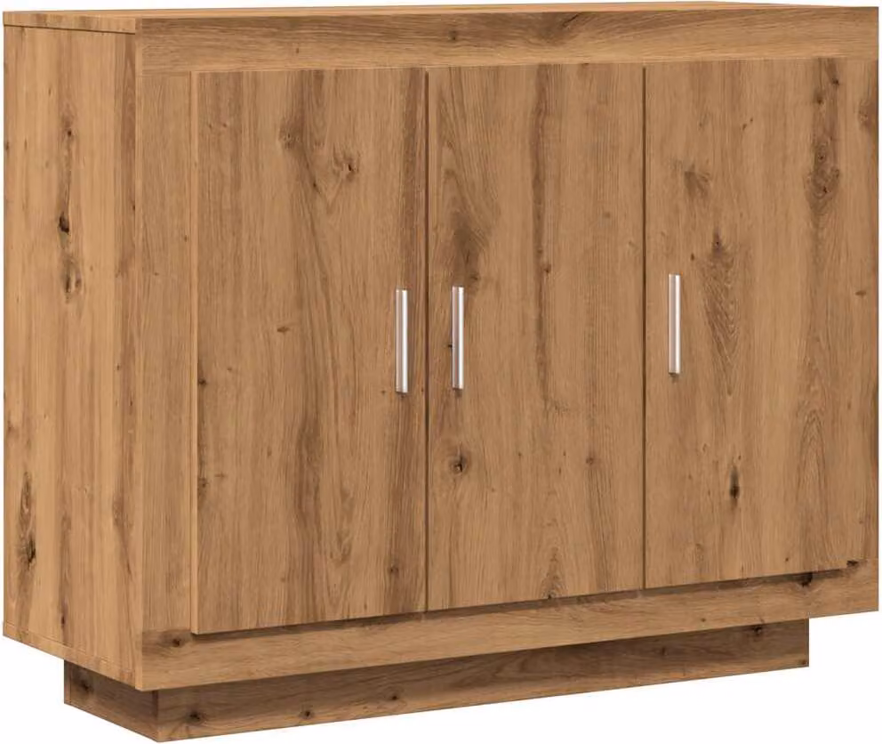 Credenza Rovere Artigianale 92x35x75 cm in Legno Multistrato