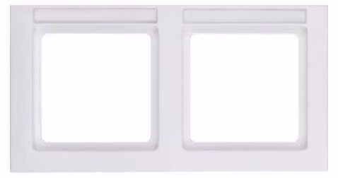 Berker 10226099 Cornice con campo di scrittura inseribile bianco polare e Berker Q.3